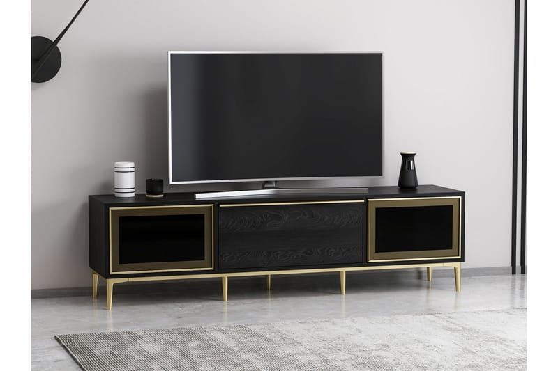 Elevate Tv-bänk 180 cm - Svart - Möbler - Tv möbel & mediamöbel - TV bänk & mediabänk