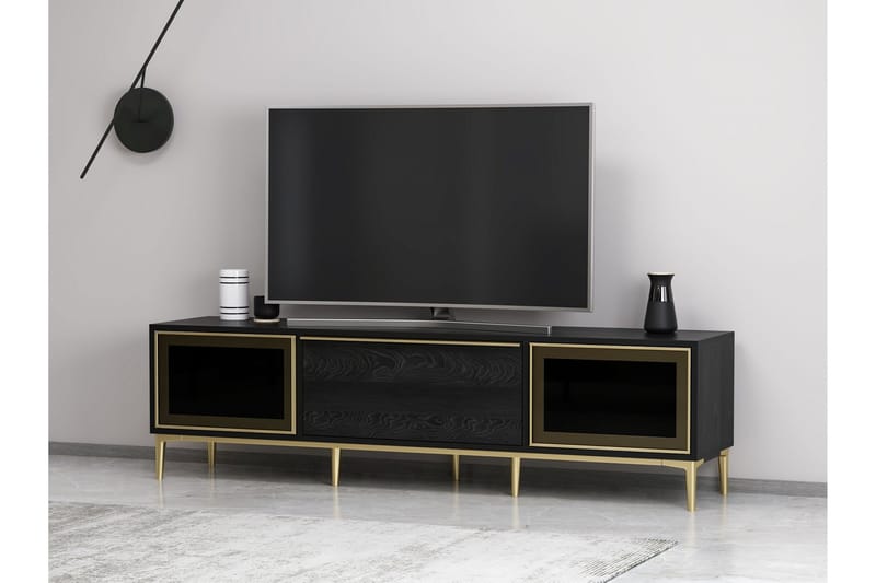 Elevate Tv-bänk 180 cm - Svart - Möbler - Tv möbel & mediamöbel - TV bänk & mediabänk