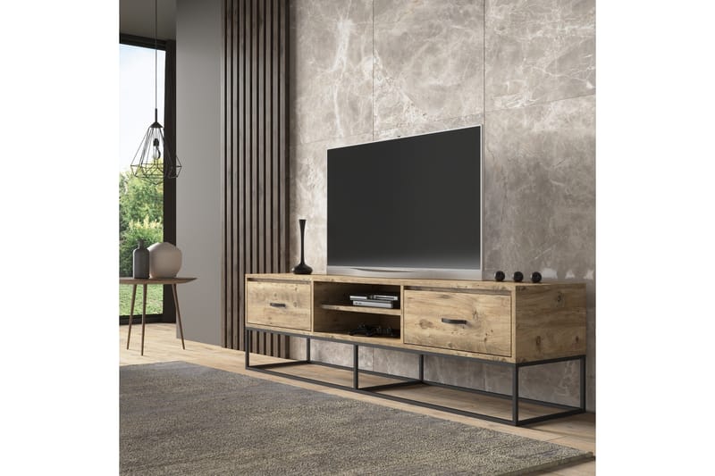 Elspet Tv-bänk 140 cm - Brun - Möbler - Tv möbel & mediamöbel - TV bänk & mediabänk