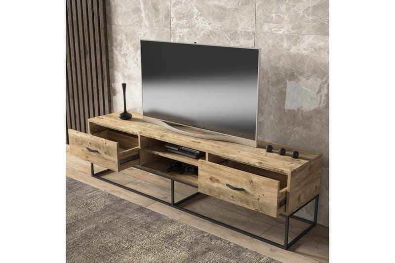 Elspet Tv-bänk 140 cm - Brun - Möbler - Tv möbel & mediamöbel - TV bänk & mediabänk