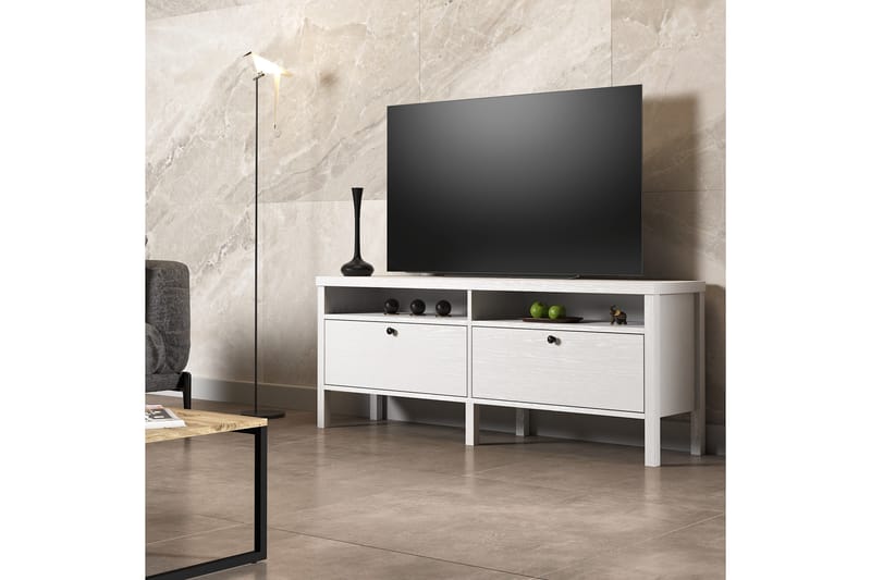 Elspet Tv-bänk 150 cm - Brun/Vit - Möbler - Tv möbel & mediamöbel - TV bänk & mediabänk