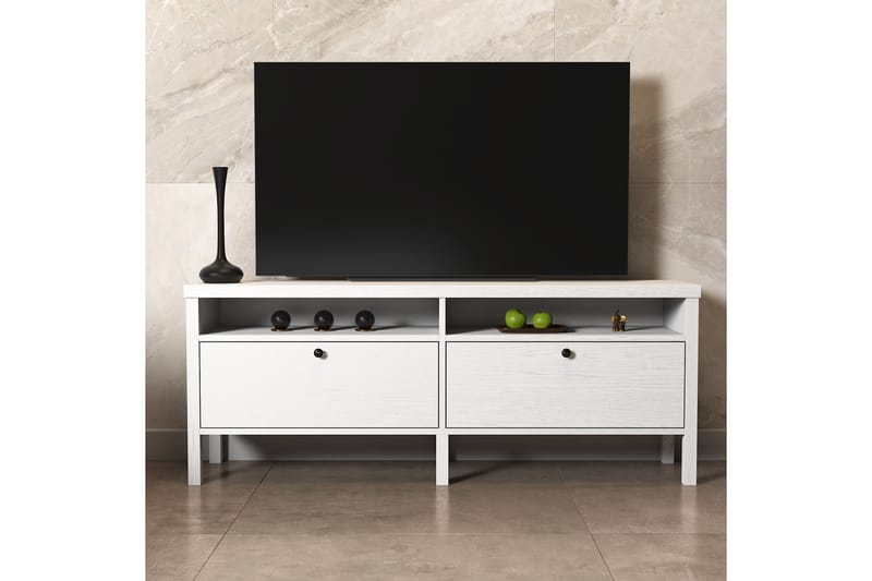 Elspet Tv-bänk 150 cm - Brun/Vit - Möbler - Tv möbel & mediamöbel - TV bänk & mediabänk