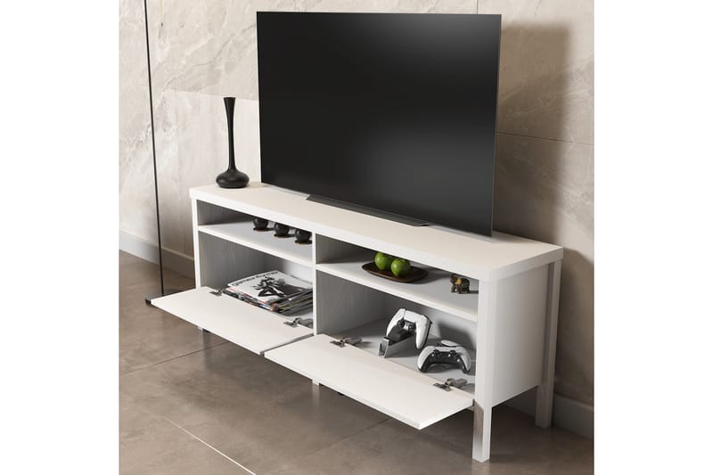 Elspet Tv-bänk 150 cm - Brun/Vit - Möbler - Tv möbel & mediamöbel - TV bänk & mediabänk