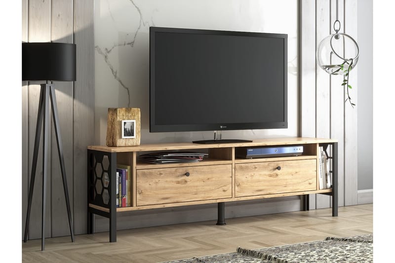 Elspet Tv-bänk 160 cm - Brun - Möbler - Tv möbel & mediamöbel - TV bänk & mediabänk