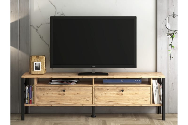 Elspet Tv-bänk 160 cm - Brun - Möbler - Tv möbel & mediamöbel - TV bänk & mediabänk