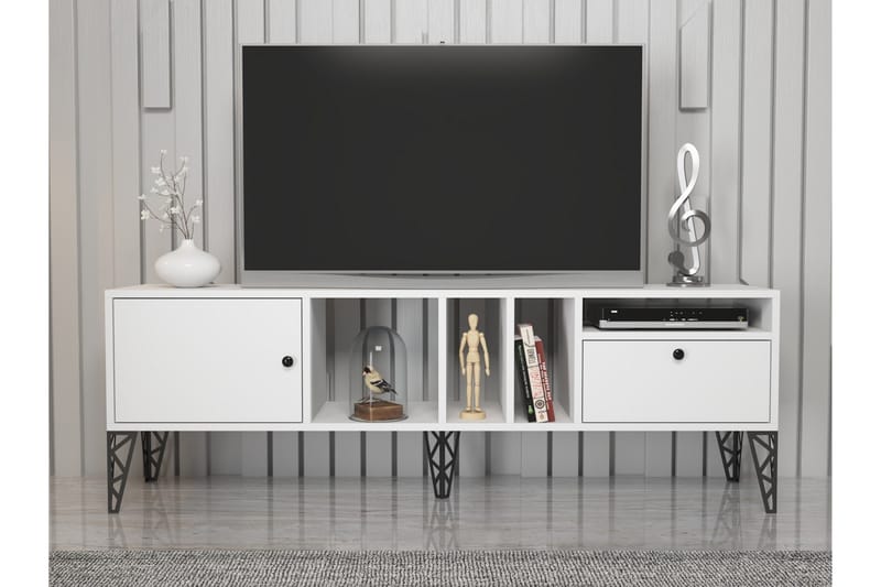 Elspet Tv-bänk 160 cm - Vit - Möbler - Tv möbel & mediamöbel - TV bänk & mediabänk