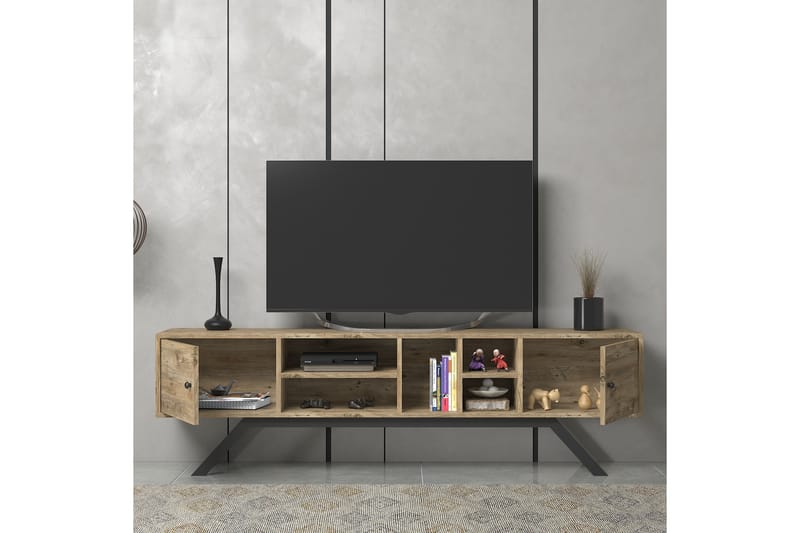 Elspet Tv-bänk 180 cm - Brun - Möbler - Tv möbel & mediamöbel - TV bänk & mediabänk