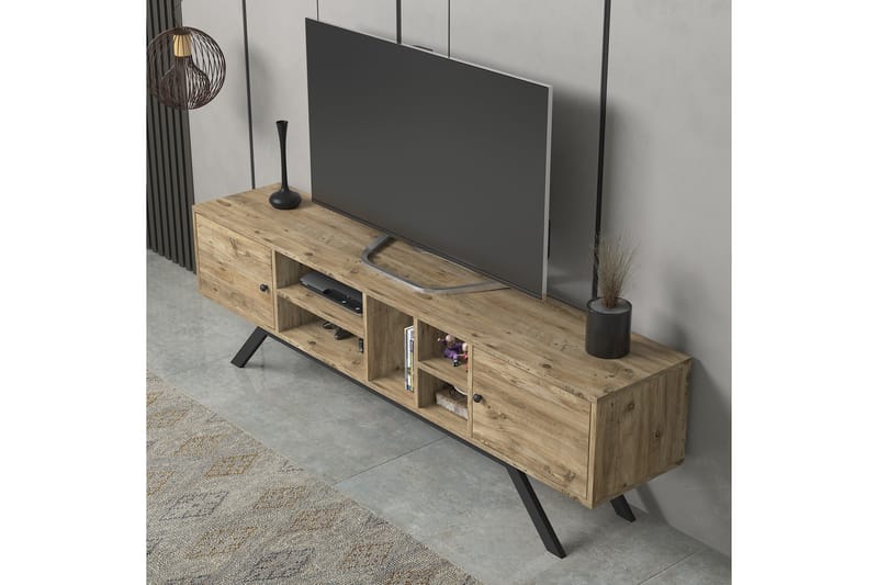 Elspet Tv-bänk 180 cm - Brun - Möbler - Tv möbel & mediamöbel - TV bänk & mediabänk