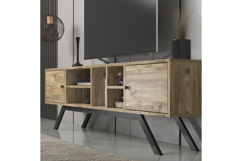 Elspet Tv-bänk 180 cm - Brun - Möbler - Tv möbel & mediamöbel - TV bänk & mediabänk