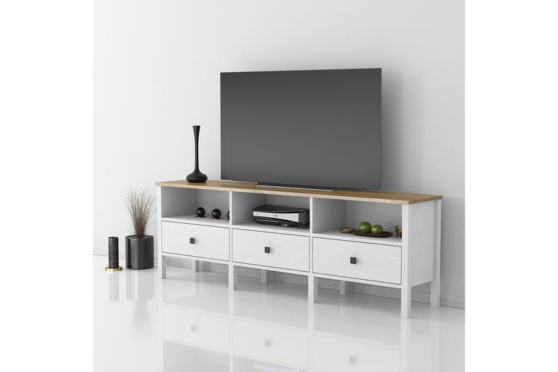 Elspet Tv-bänk 180 cm - Brun/Vit - Möbler - Tv möbel & mediamöbel - TV bänk & mediabänk