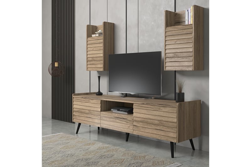 Elspet Tv-bänk 180 cm - Valnöt - Möbler - Tv möbel & mediamöbel - TV bänk & mediabänk