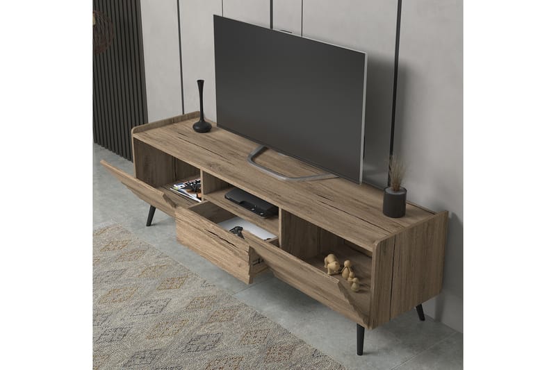 Elspet Tv-bänk 180 cm - Valnöt - Möbler - Tv möbel & mediamöbel - TV bänk & mediabänk