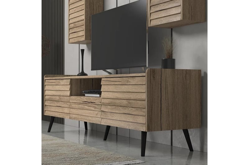 Elspet Tv-bänk 180 cm - Valnöt - Möbler - Tv möbel & mediamöbel - TV bänk & mediabänk