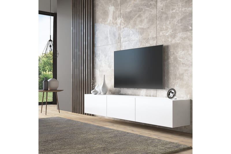 Elspet Tv-bänk 180 cm - Vit - Möbler - Tv möbel & mediamöbel - TV bänk & mediabänk