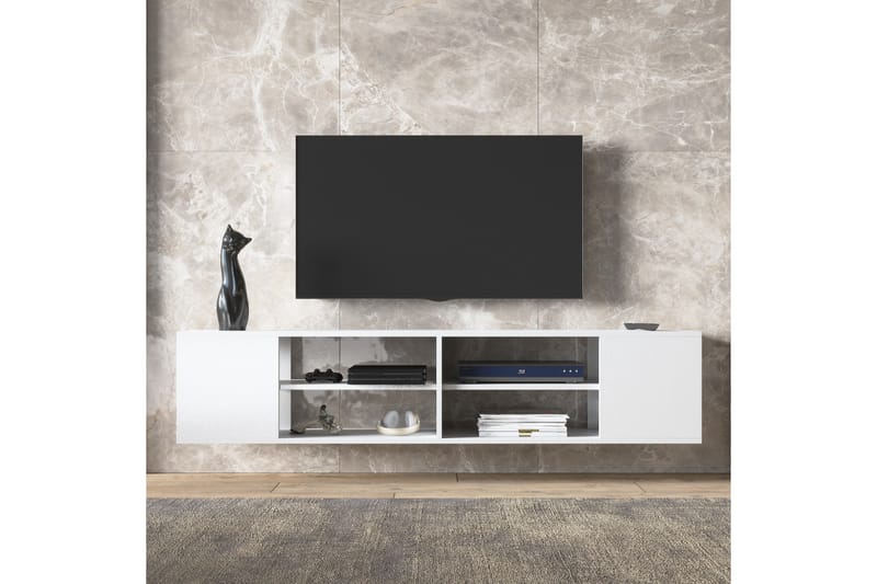 Elspet Tv-bänk 180 cm - Vit - Möbler - Tv möbel & mediamöbel - TV bänk & mediabänk