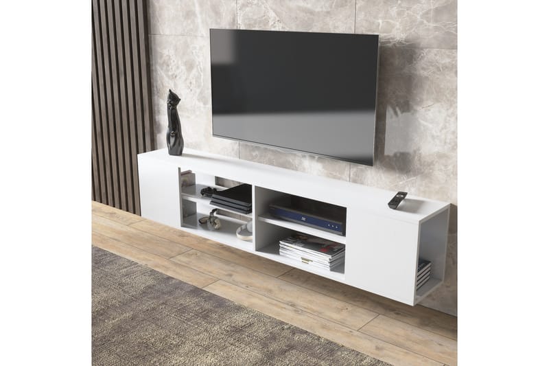 Elspet Tv-bänk 180 cm - Vit - Möbler - Tv möbel & mediamöbel - TV bänk & mediabänk