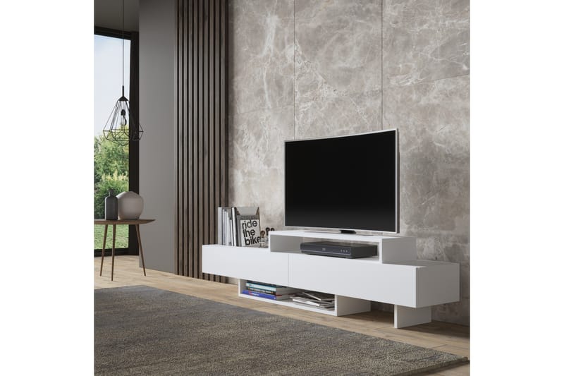 Elspet Tv-bänk 180 cm - Vit - M�öbler - Tv möbel & mediamöbel - TV bänk & mediabänk