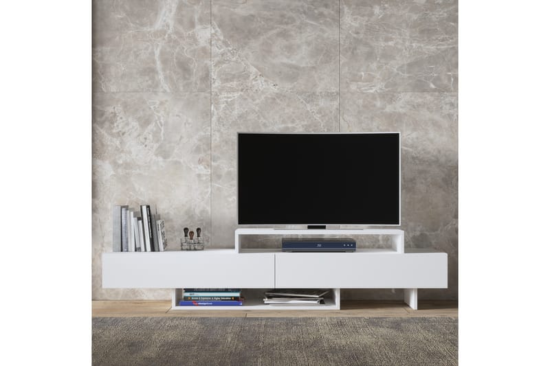 Elspet Tv-bänk 180 cm - Vit - Möbler - Tv möbel & mediamöbel - TV bänk & mediabänk