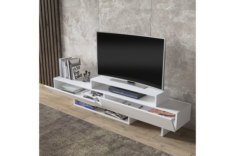 Elspet Tv-bänk 180 cm - Vit - Möbler - Tv möbel & mediamöbel - TV bänk & mediabänk