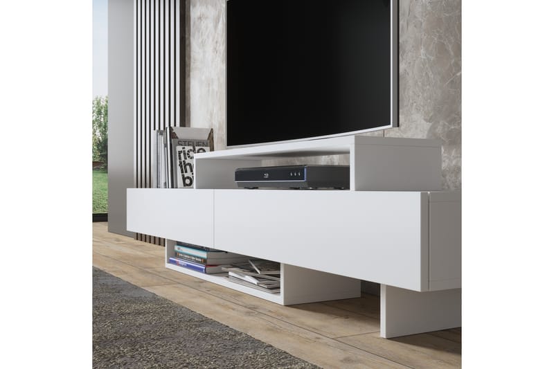 Elspet Tv-bänk 180 cm - Vit - Möbler - Tv möbel & mediamöbel - TV bänk & mediabänk