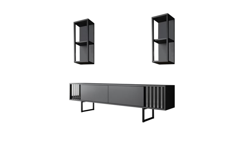 Erdem Tv-bänk 180 cm - Antracit/Svart - Möbler - Tv möbel & mediamöbel - TV bänk & mediabänk