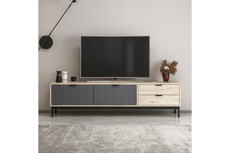 Esta Tv-bänk 180 cm - Antracit - Möbler - Tv möbel & mediamöbel - TV bänk & mediabänk