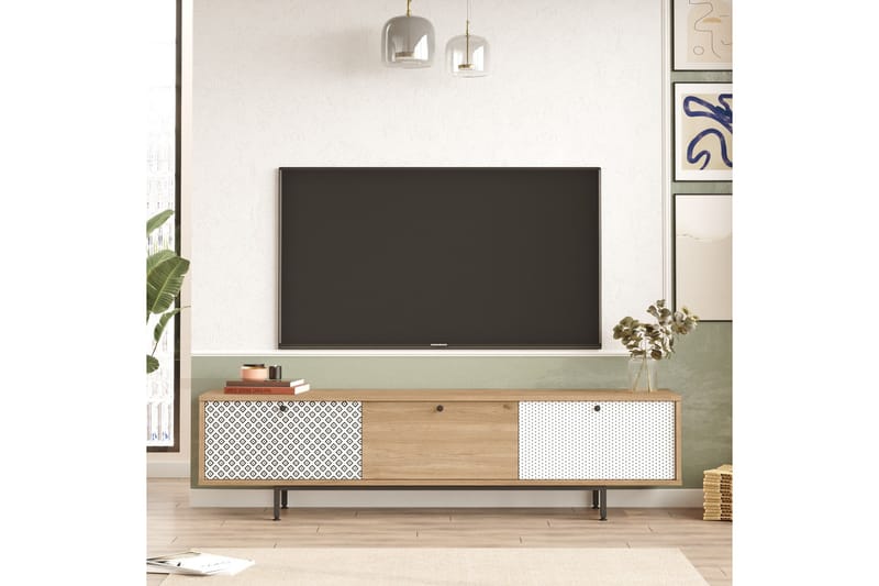 Famke Tv-bänk 180 cm - Ek - Möbler - Tv möbel & mediamöbel - TV bänk & mediabänk