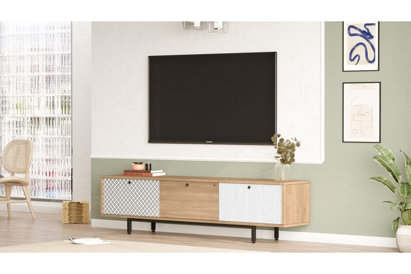 Famke Tv-bänk 180 cm - Ek - Möbler - Tv möbel & mediamöbel - TV bänk & mediabänk