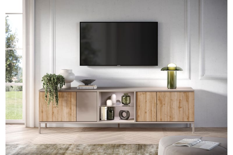 Gent Tv-bänk 210x43 cm - Brun - Möbler - Tv möbel & mediamöbel - TV bänk & mediabänk