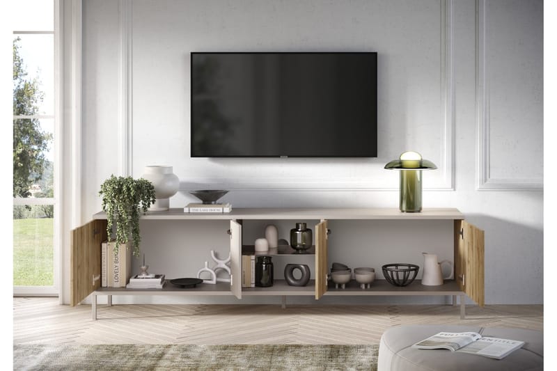 Gent Tv-bänk 210x43 cm - Brun - Möbler - Tv möbel & mediamöbel - TV bänk & mediabänk