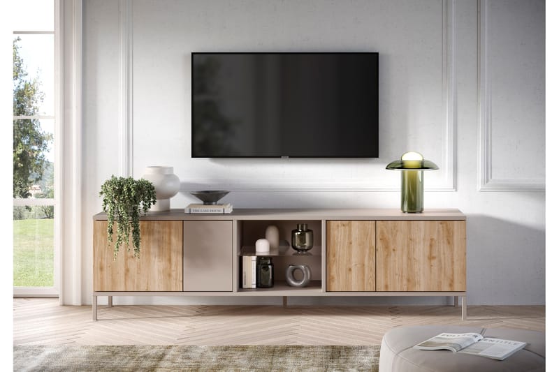 Gent Tv-bänk 210x43 cm - Brun - Möbler - Tv möbel & mediamöbel - TV bänk & mediabänk