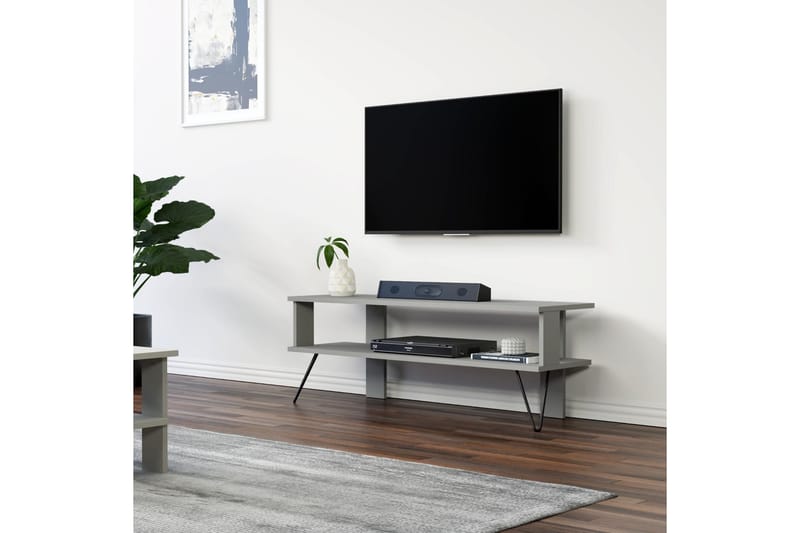 Greger Tv-bänk 120 cm - Grå - Möbler - Tv möbel & mediamöbel - TV bänk & mediabänk