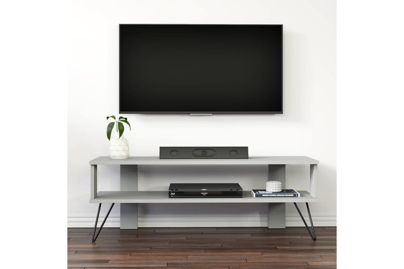 Greger Tv-bänk 120 cm - Grå - Möbler - Tv möbel & mediamöbel - TV bänk & mediabänk