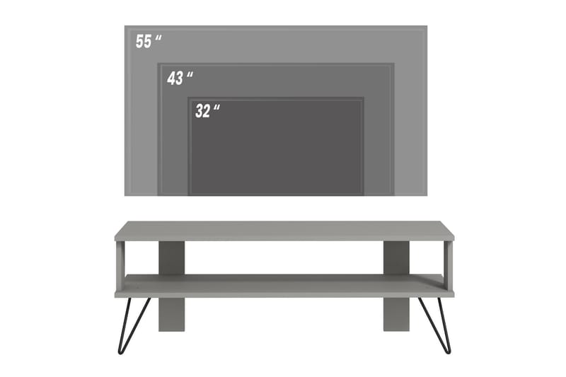 Greger Tv-bänk 120 cm - Grå - Möbler - Tv möbel & mediamöbel - TV bänk & mediabänk