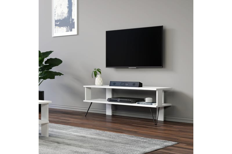 Greger Tv-bänk 120 cm - Vit - Möbler - Tv möbel & mediamöbel - TV bänk & mediabänk