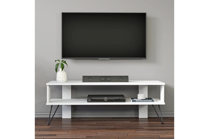 Greger Tv-bänk 120 cm - Vit - Möbler - Tv möbel & mediamöbel - TV bänk & mediabänk