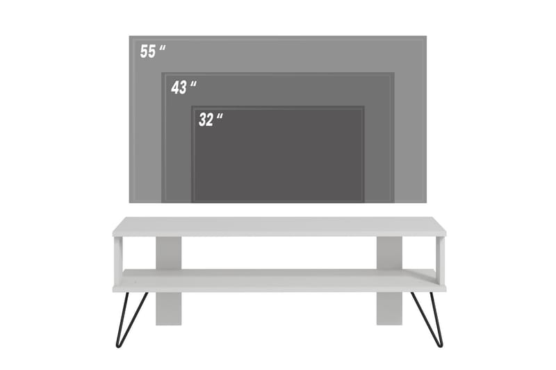 Greger Tv-bänk 120 cm - Vit - Möbler - Tv möbel & mediamöbel - TV bänk & mediabänk