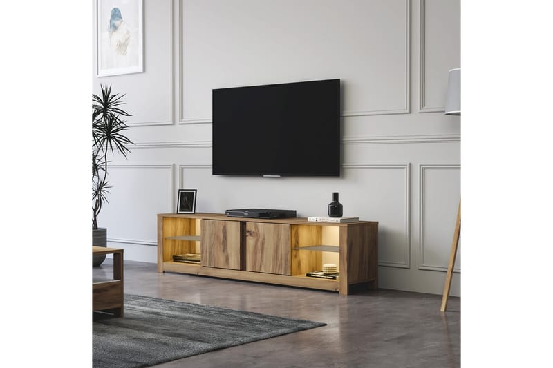 Griselda Tv-bänk 180 cm - Ek - Möbler - Tv möbel & mediamöbel - TV bänk & mediabänk