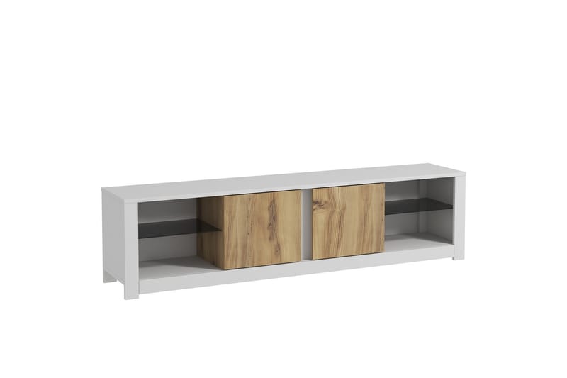 Griselda Tv-bänk 180 cm - Vit/Ek - Möbler - Tv möbel & mediamöbel - TV bänk & mediabänk