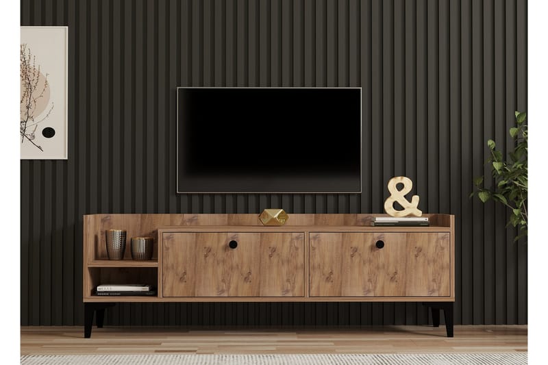 Han Tv-bänk 150 cm - Brun - Möbler - Tv möbel & mediamöbel - TV bänk & mediabänk