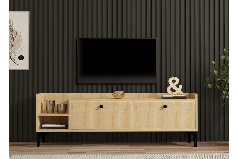 Han Tv-bänk 150 cm - Ek - Möbler - Tv möbel & mediamöbel - TV bänk & mediabänk