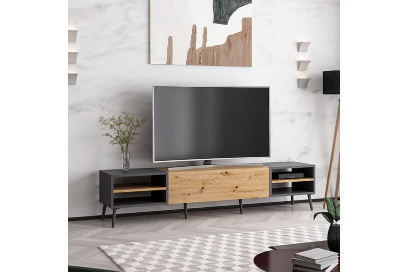 Harlee Tv-bänk 180 cm - Antracit - Möbler - Tv möbel & mediamöbel - TV bänk & mediabänk