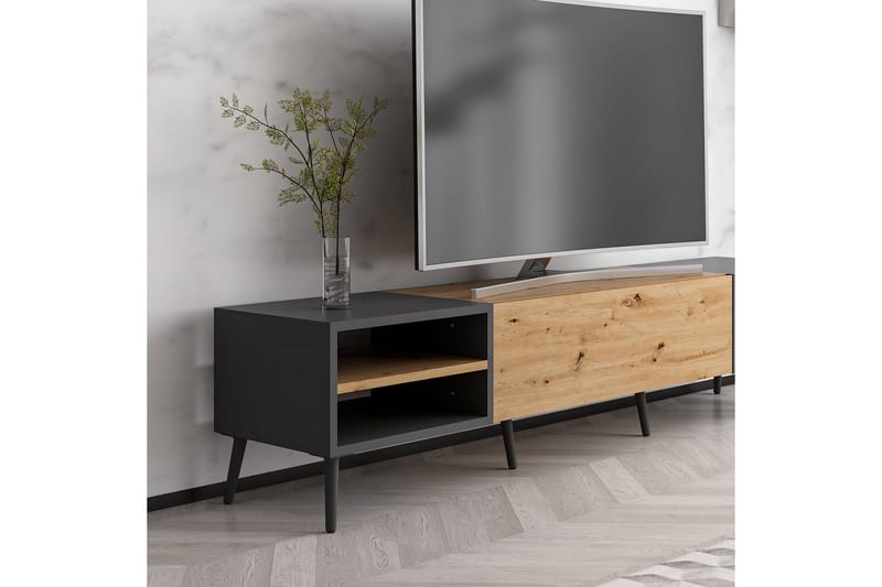 Harlee Tv-bänk 180 cm - Antracit - Möbler - Tv möbel & mediamöbel - TV bänk & mediabänk