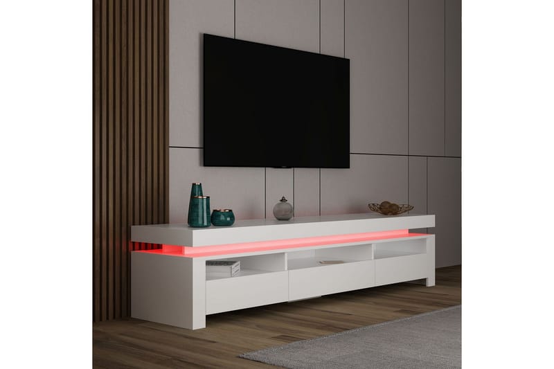 Hartman Tv-bänk 180 cm - Vit - Möbler - Tv möbel & mediamöbel - TV bänk & mediabänk