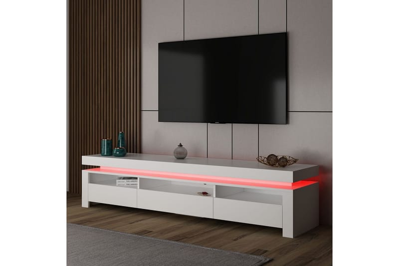 Hartman Tv-bänk 180 cm - Vit - Möbler - Tv möbel & mediamöbel - TV bänk & mediabänk