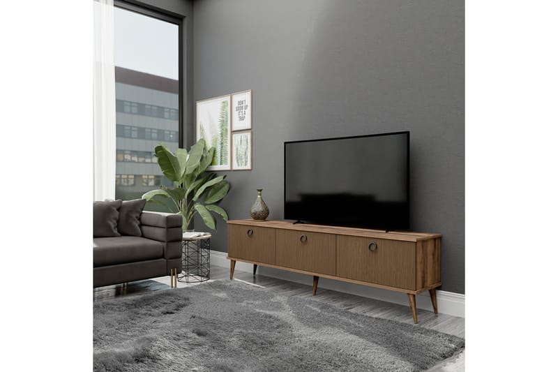 Hathorne Tv-bänk 180 cm - Valnöt - Möbler - Tv möbel & mediamöbel - TV bänk & mediabänk