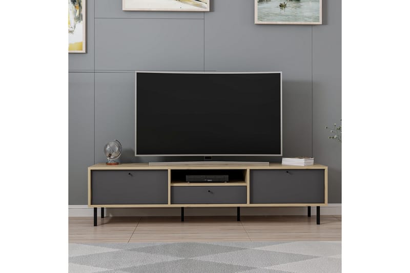 Havel Tv-bänk 180 cm - Antracit - Möbler - Tv möbel & mediamöbel - TV bänk & mediabänk