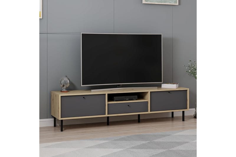 Havel Tv-bänk 180 cm - Antracit - Möbler - Tv möbel & mediamöbel - TV bänk & mediabänk