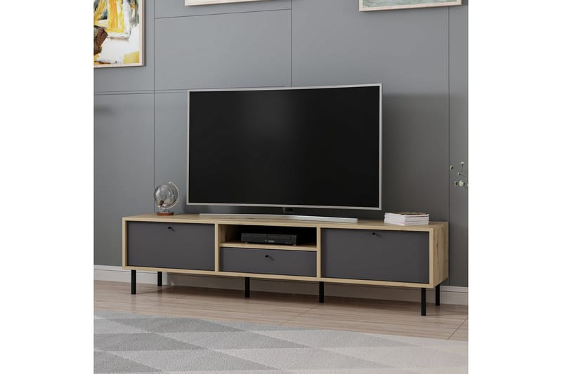 Havel Tv-bänk 180 cm - Antracit - Möbler - Tv möbel & mediamöbel - TV bänk & mediabänk