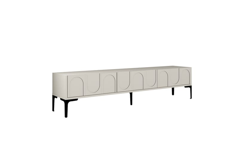 Hazim Tv-bänk 180 cm - Cream/Svart - Möbler - Tv möbel & mediamöbel - TV bänk & mediabänk